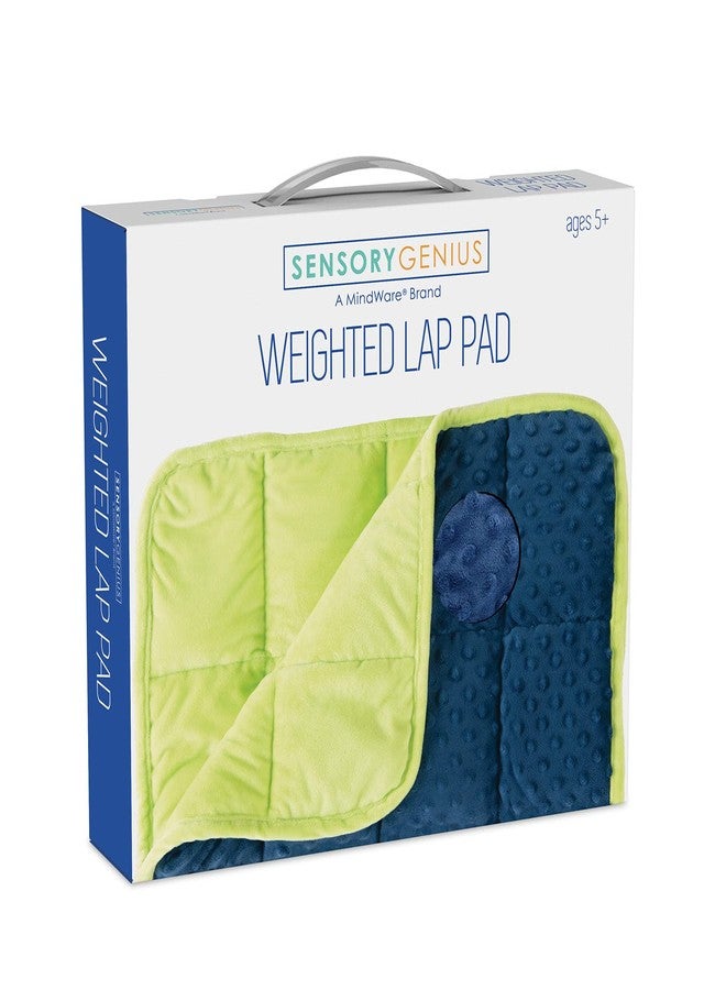 MindWare Sensory Genius Weighted Lap Pad - 24” x 19 1/2” 5 pounds - Ideal for Kids & Adults - Sensory Pad for Kids - Great for Classroom, Work or Home - Ages 5 & Up - Image 1